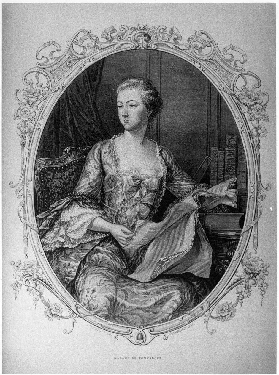 Madame de Pompadour, Jeanne Antoinette Poisson (1721-1764) (Marquise de Pompadour) Favoritin von Louis XV - Musée Carnavalet von Unknown artist