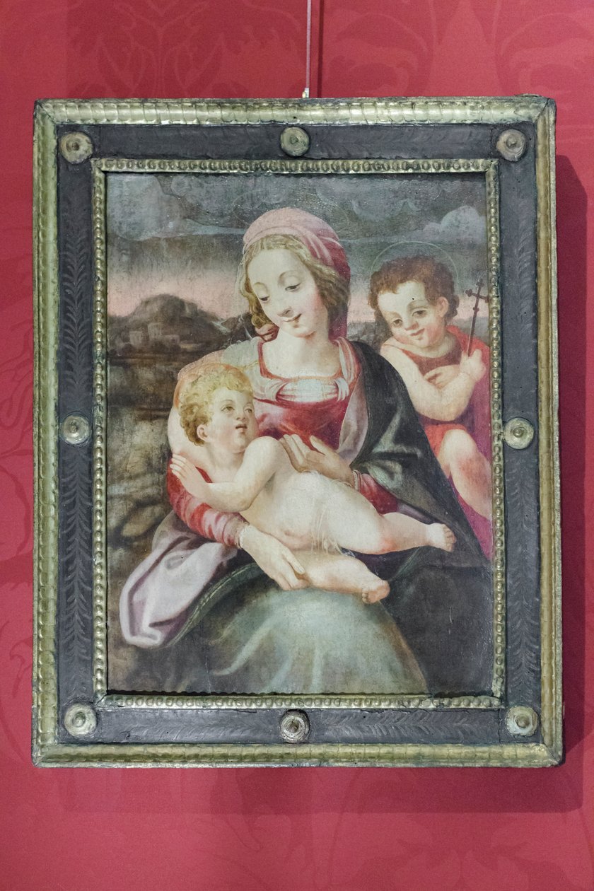 Madonna mit Kind und Johannes dem Täufer von Unknown artist