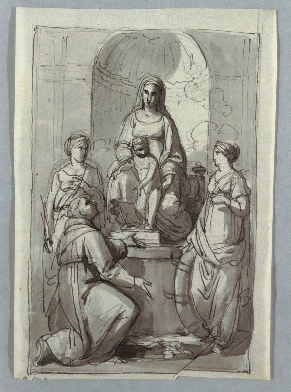 Madonna mit Heiligen von Unknown artist
