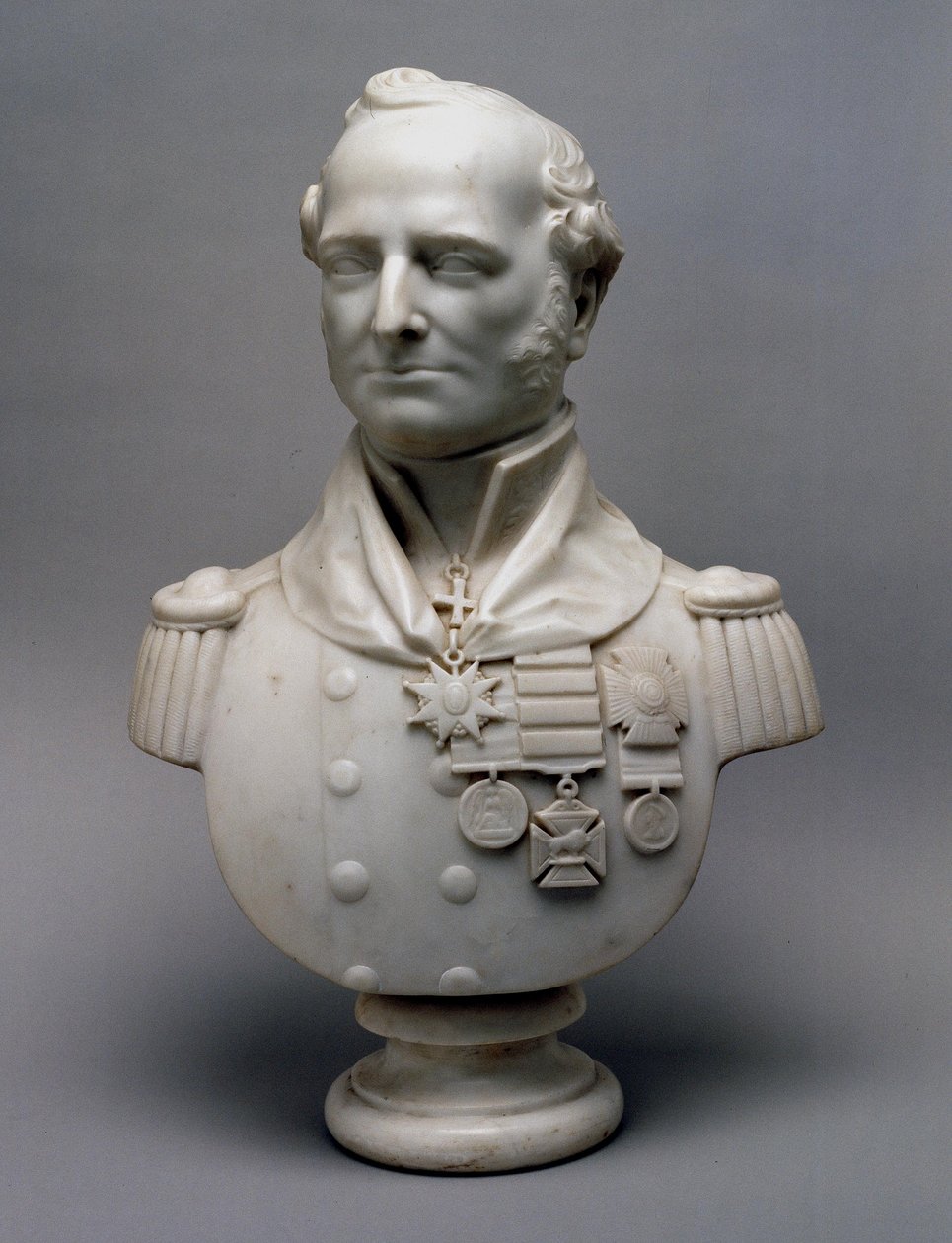 Marmorporträtbüste von Generalmajor Sir Charles Philip Belson, KCB von Unknown artist