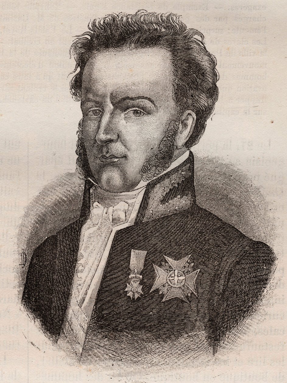 Martial de Guernon-Ranville, französischer Magistrat und Politiker (1787-1866) von Unknown artist