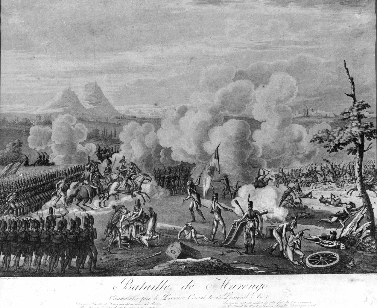 Napoleonische Kriege: Schlacht von Marengo, 14. Juni von Unknown artist