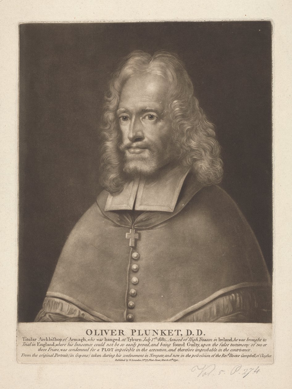 Oliver Plunket von Unknown artist