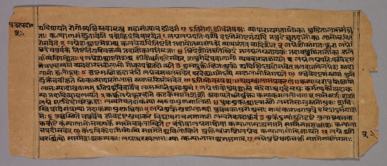 Seite aus dem Prasnapradipa, einem hinduistischen Astrologietext von Unknown artist