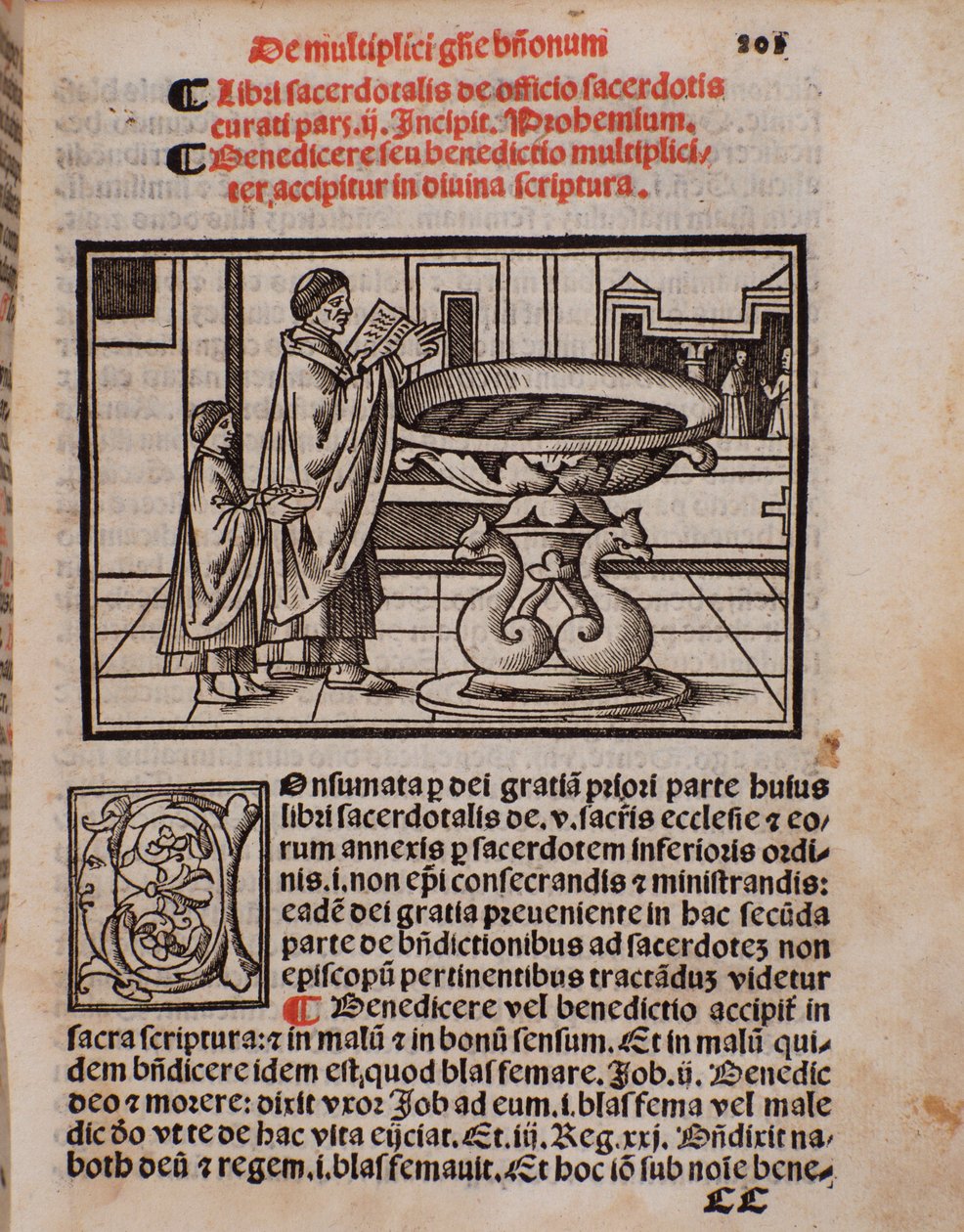 Seite des Liturgiebuchs „Liber Sacerdotalis“ von Castellini von Unknown artist