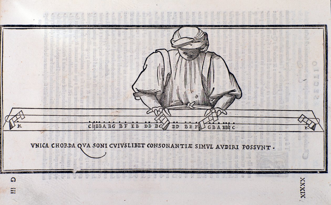 Seite aus Musica Theorica von Ludovico Foliani von Unknown artist