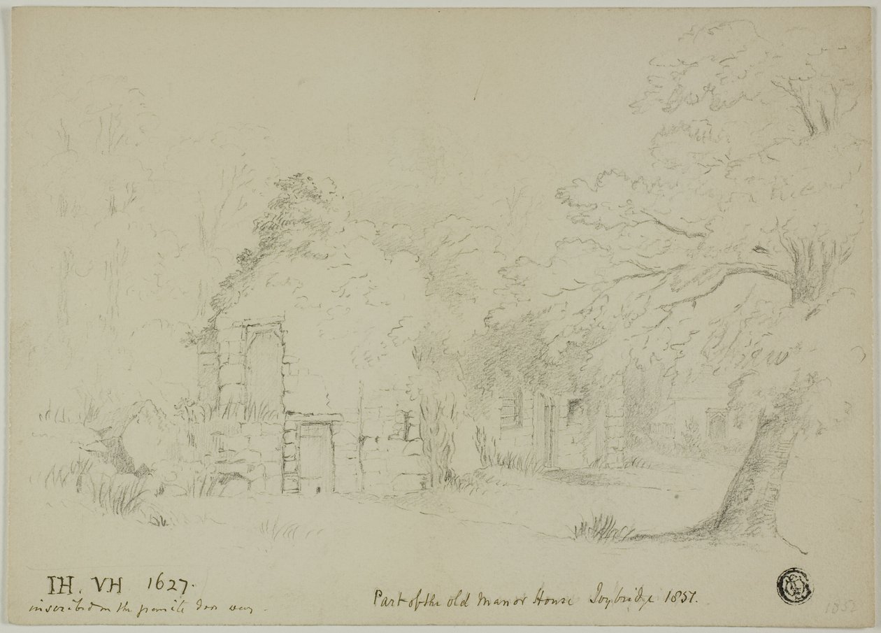 Teil des alten Herrenhauses, Toybridge von Unknown artist