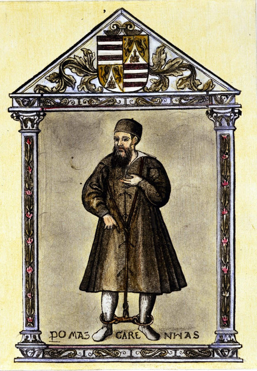 Pedro Mascarenhas (portugiesischer Navigator) in Ketten von Unknown artist