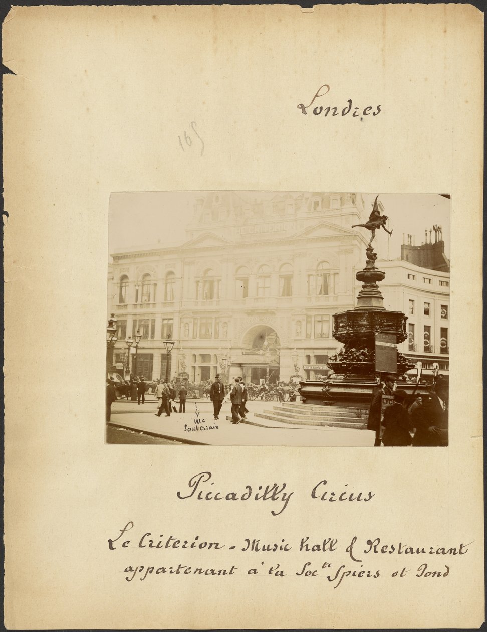 [Piccadilly Circus und Criterion Theatre] von Unknown artist