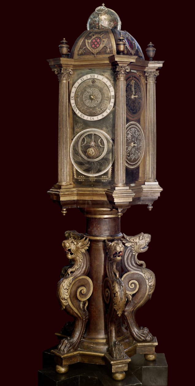 Planetarische Uhr (astronomische Maschine). 16. Jahrhundert. Musée Guimet. von Unknown artist