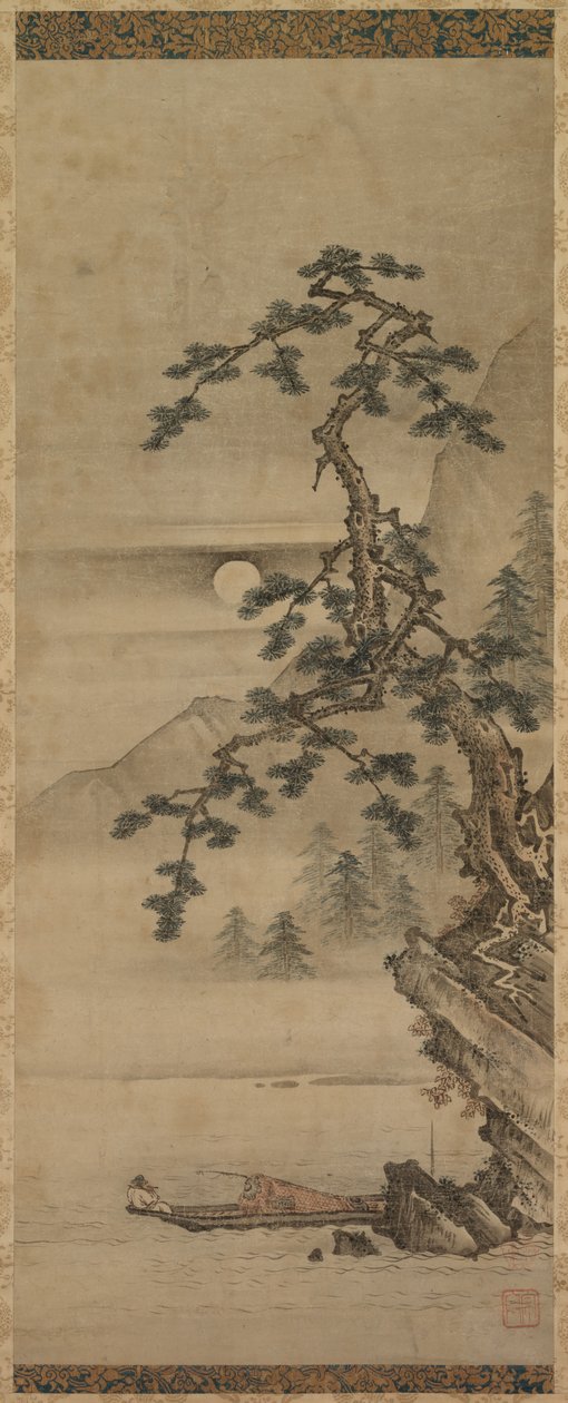 Flötenspiel im Mondlicht von Unknown artist