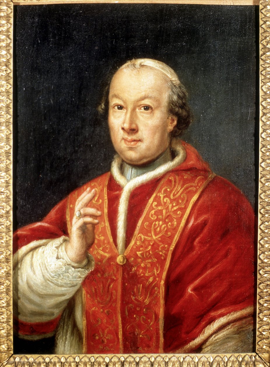 Papst Pius VI (1717-1799). Anonymes Gemälde. Rom, Museum des Risorgimento von Unknown artist