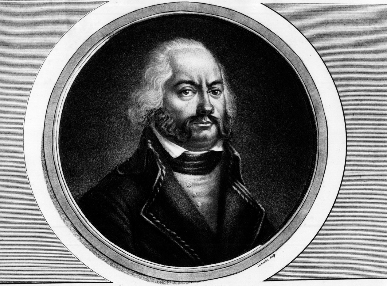 Porträt von Adam Philippe, Graf von Custine (1740-1793), französischer General. Gravur in 
