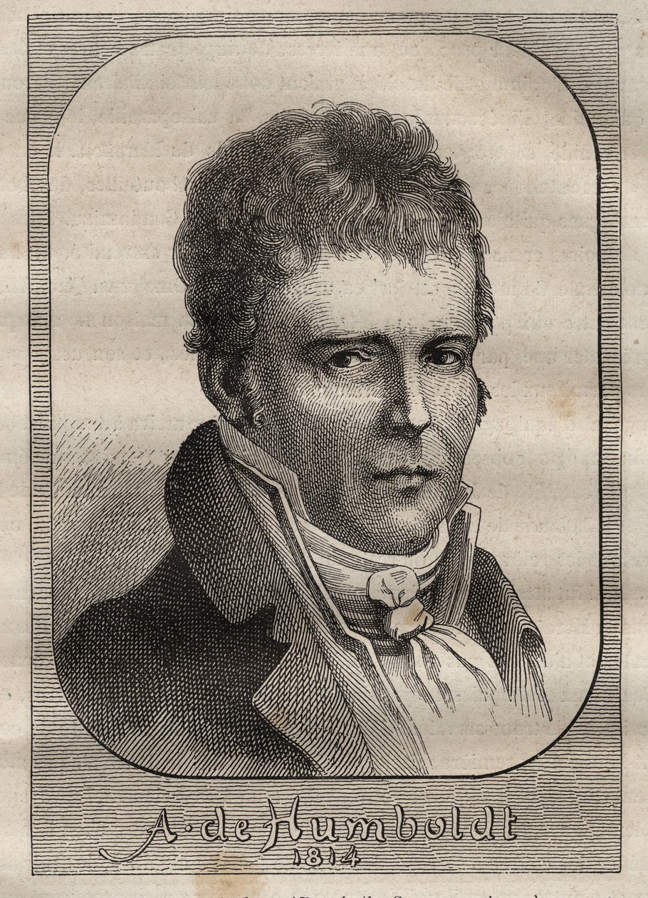 Porträt von Alexander von Humboldt (1769-1859) - Illustration aus „Die großen Seefahrer des 18. Jahrhunderts“ von Unknown artist