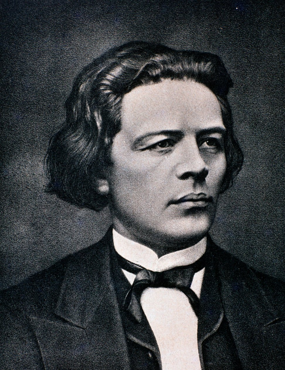 Porträt von Anton Rubinstein (Gravur) von Unknown artist