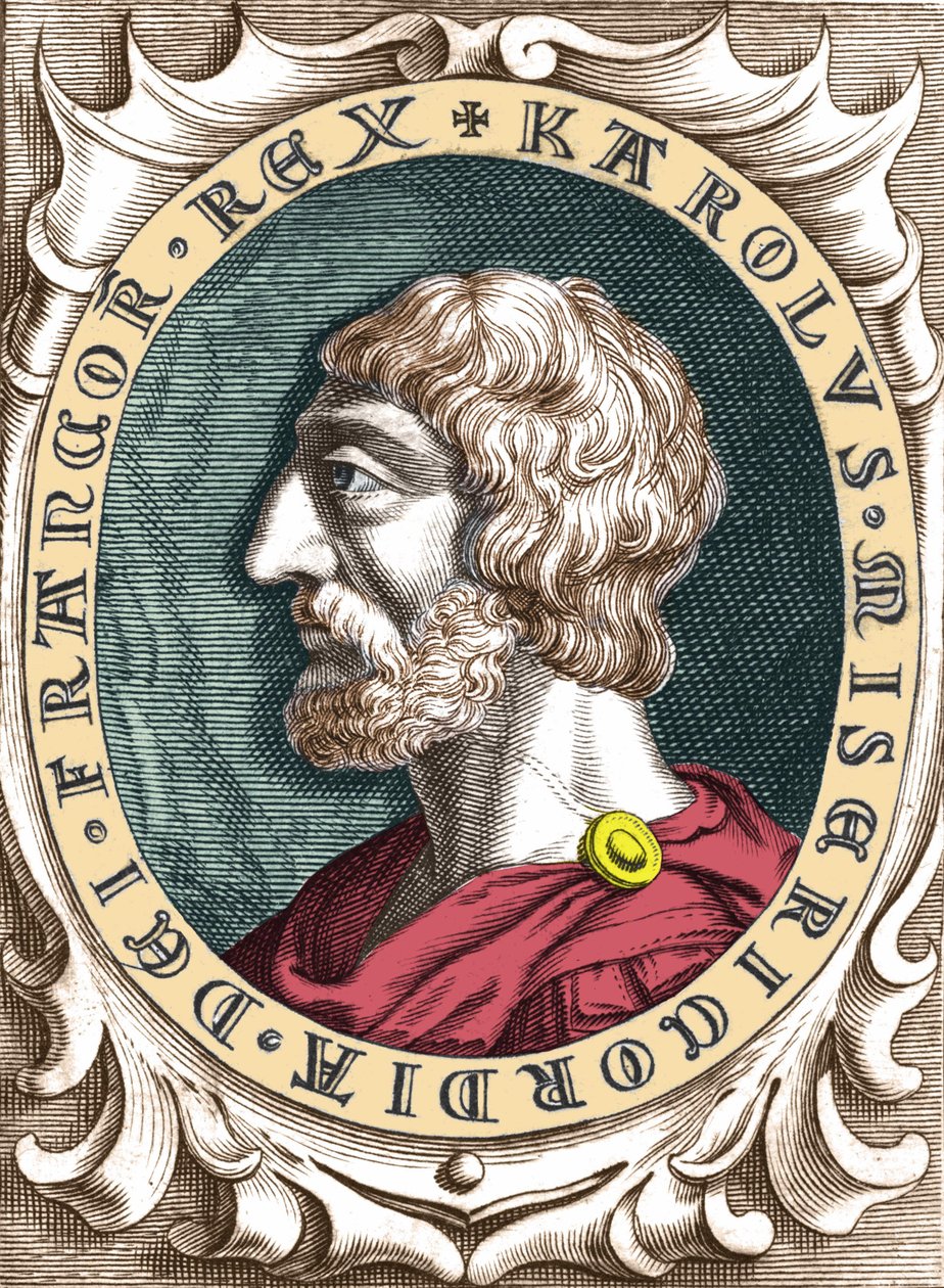 Porträt von Karl dem Großen oder Karl I. der Große (742 - 814), König der Franken von Unknown artist