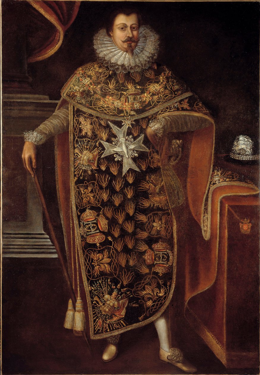 Porträt von Charles Henri de Clermont Thonnerre (1571-1640) im Rittergewand des Ordens des Heiligen Geistes von Unknown artist