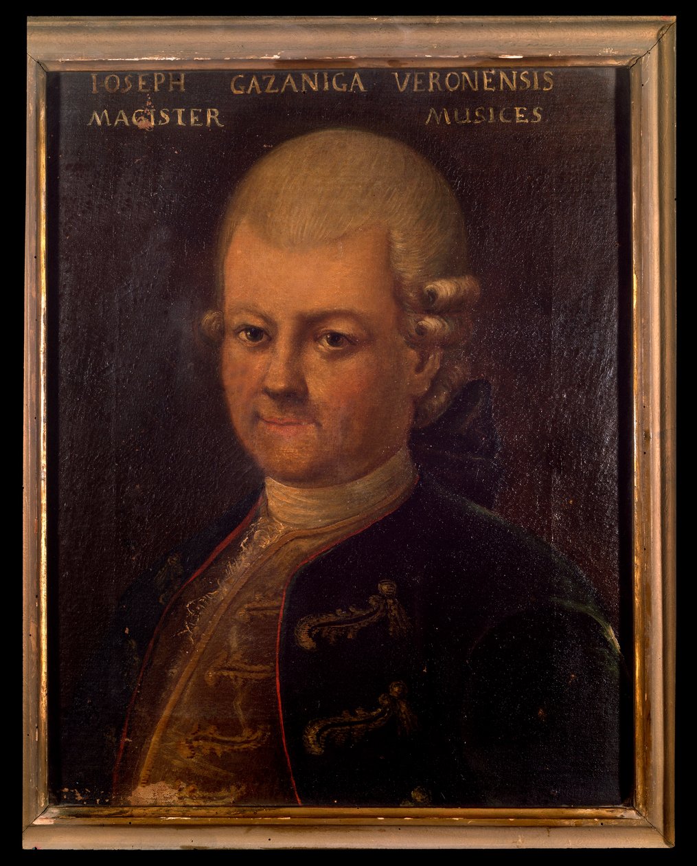 Porträt von Giuseppe Gazzaniga (1743-1818) italienischer Komponist. Anonymes Gemälde. 18. Jahrhundert. Bologna, Civico Museo Bibliografico Musicale. von Unknown artist
