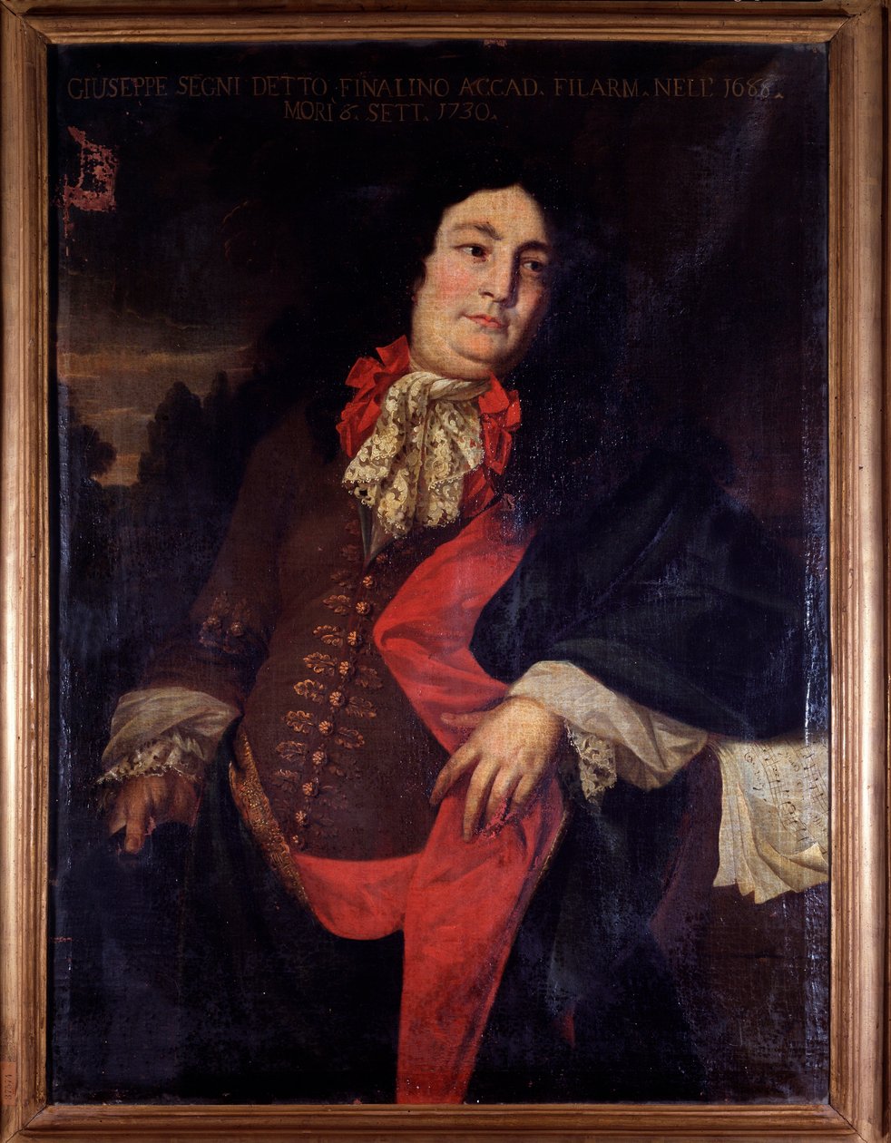 Porträt von Giuseppe Segni genannt il Finalino, italienischer Kastrat von Unknown artist