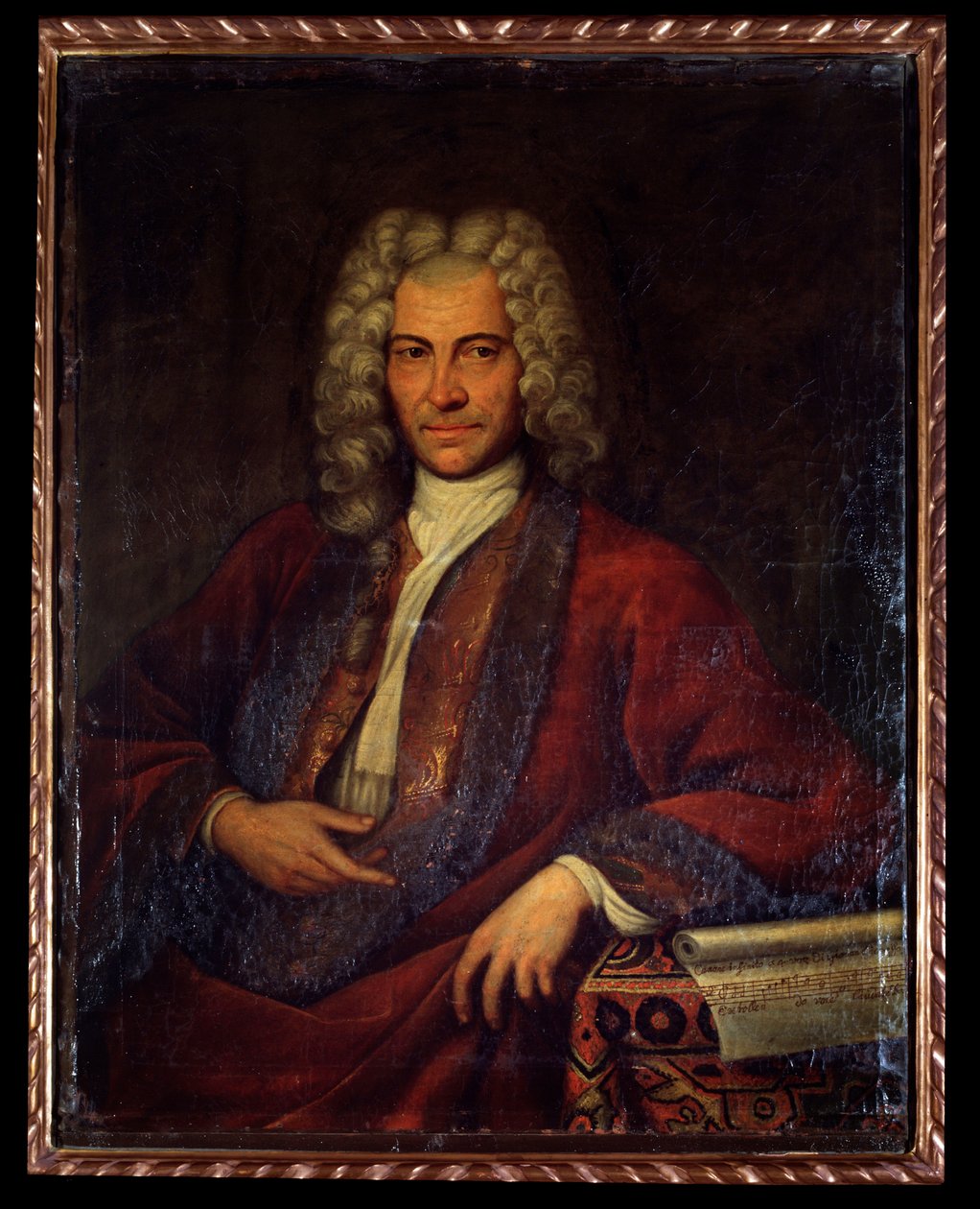 Porträt von Johann Joseph Fux, österreichischer Komponist, Musiktheoretiker und Pädagoge (Gemälde) von Unknown artist