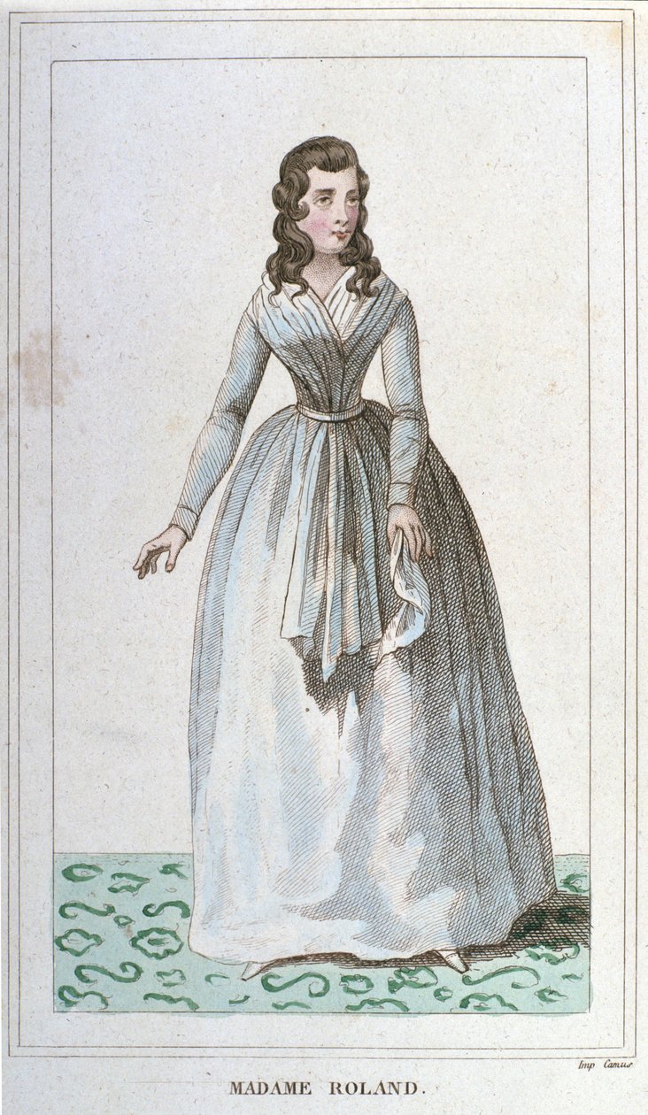 Porträt von Madame Roland, französische Politikerin von Unknown artist