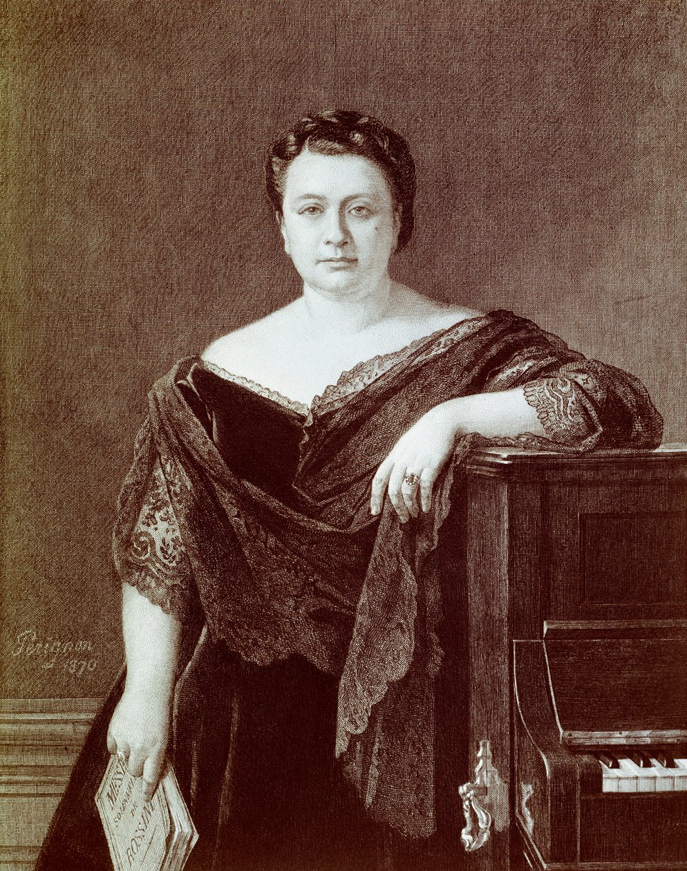 Porträt von Marietta Alboni (1826-1894), italienische Altistin von Unknown artist