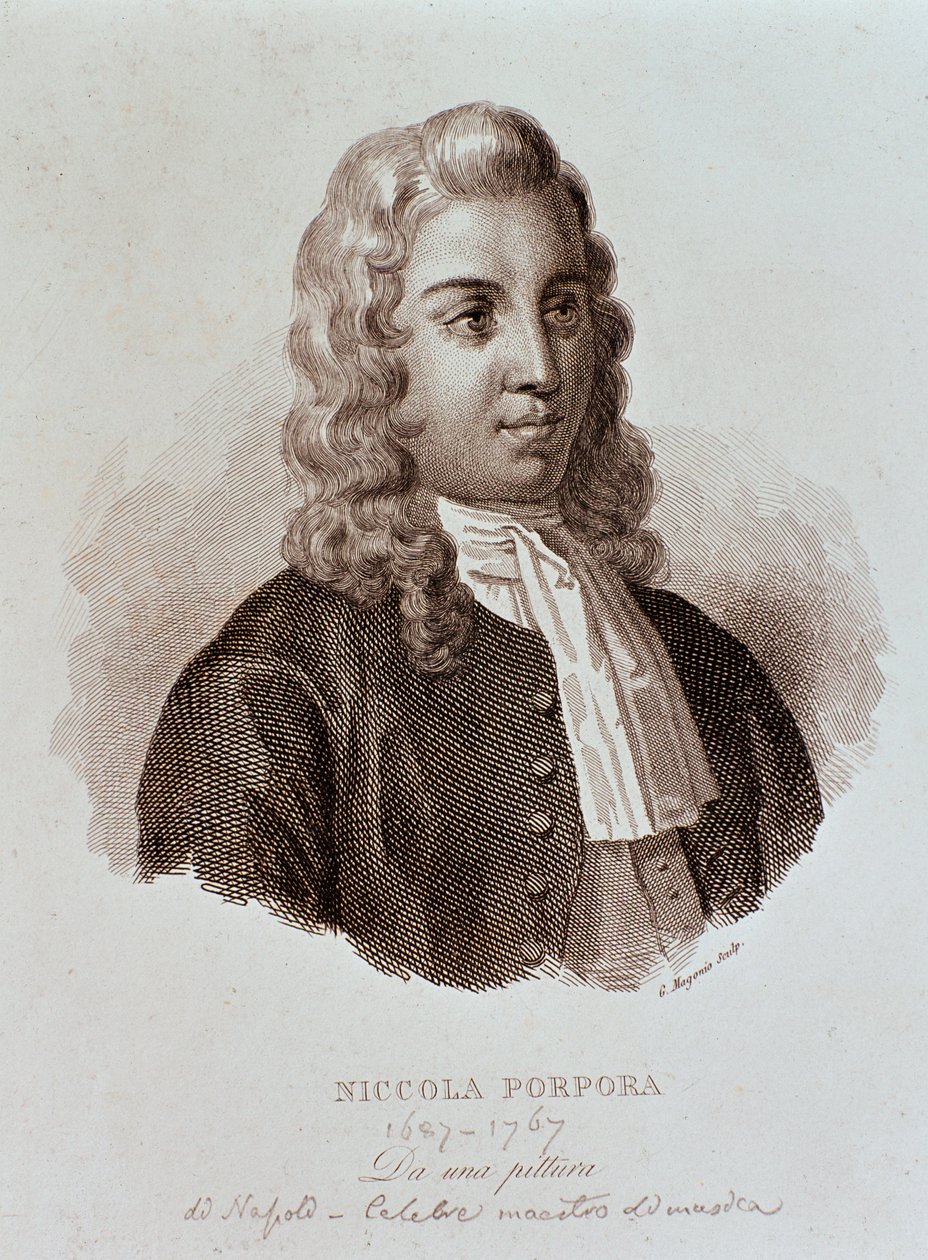 Porträt von Niccola Porpora (Gravur) von Unknown artist