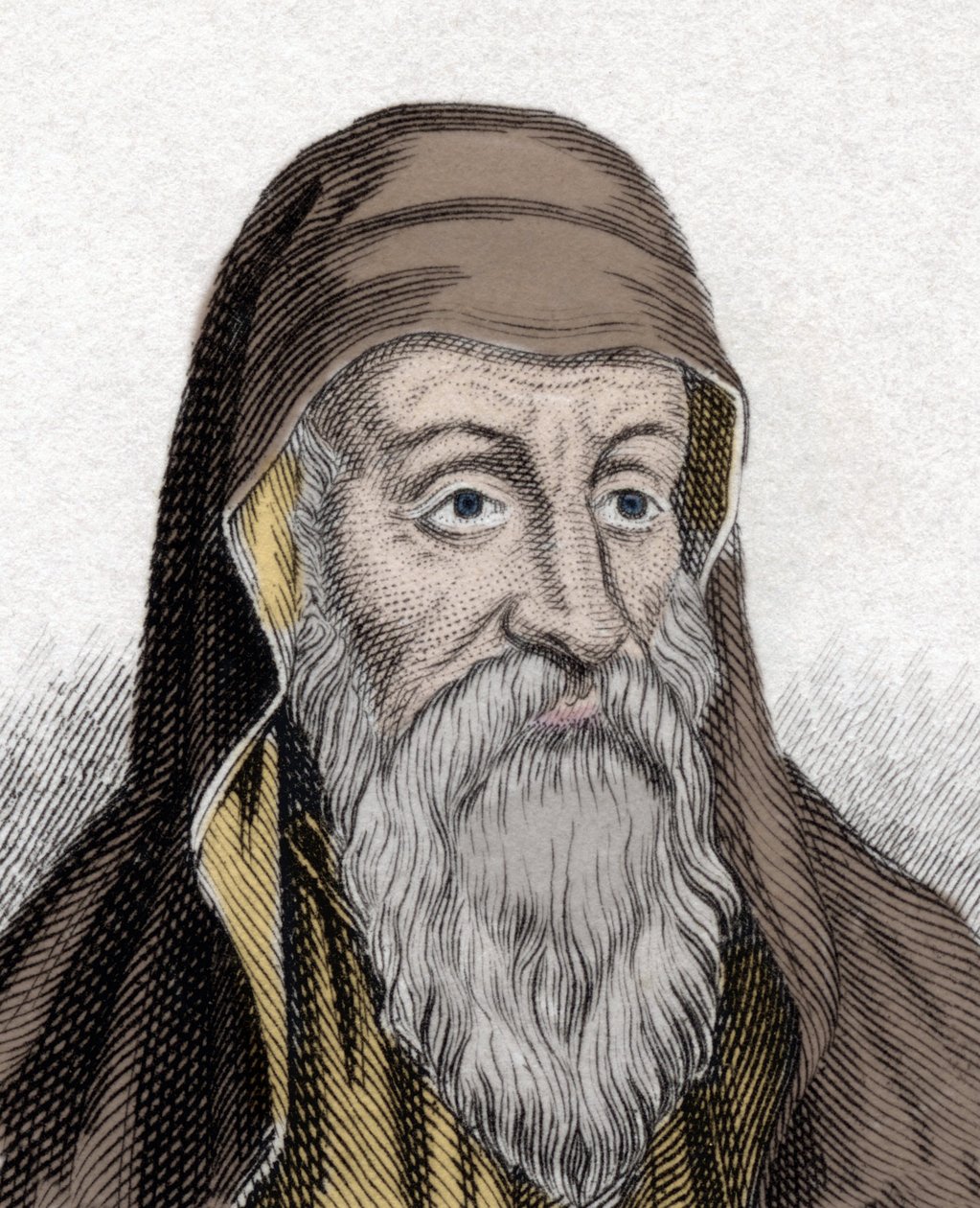 Porträt von Origenes (Origen Adamantius) Theologe der Patristik (185-253). Gravur des 19. Jahrhunderts. von Unknown artist