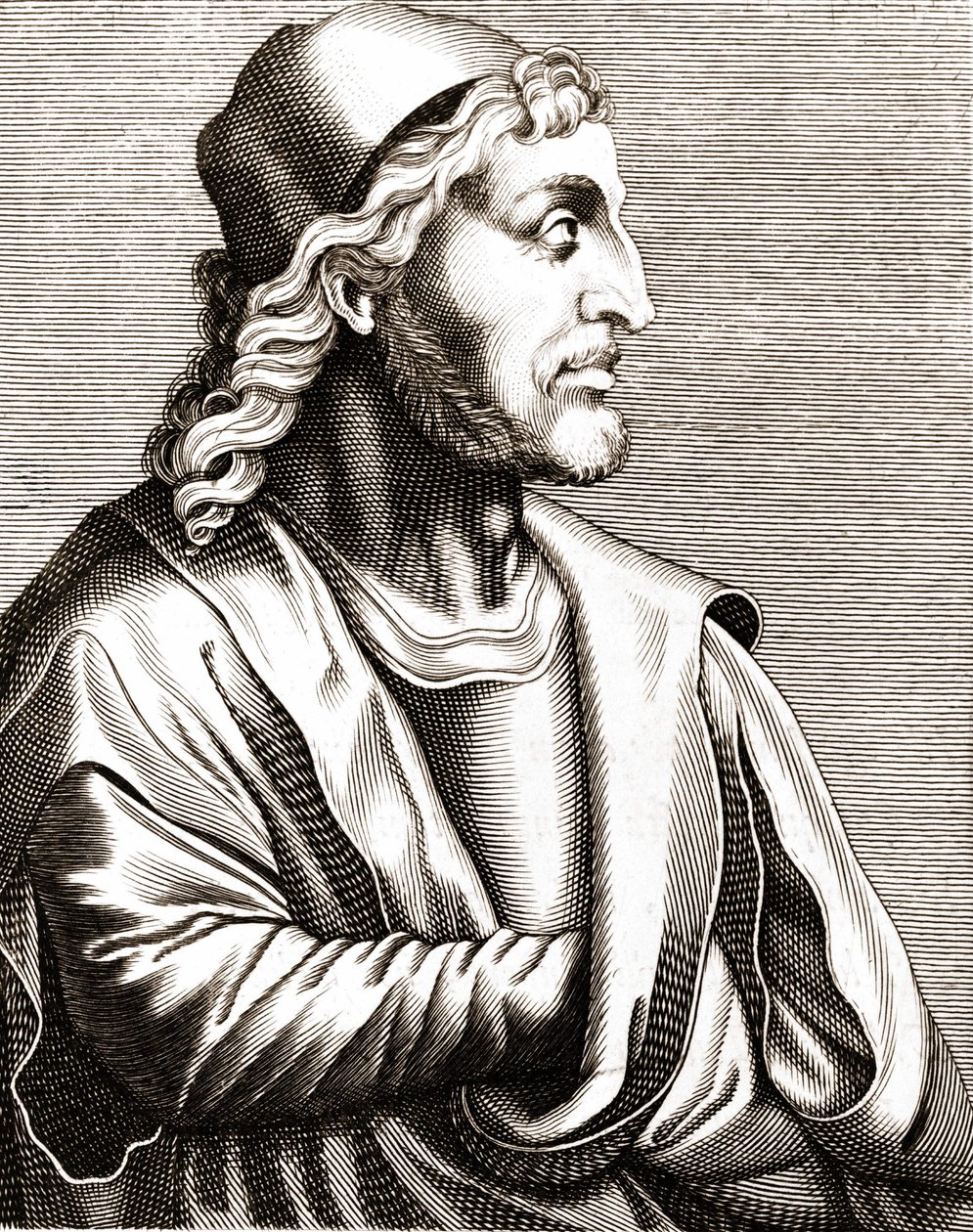 Porträt von Simone Martini (1283 - 1344). von Unknown artist