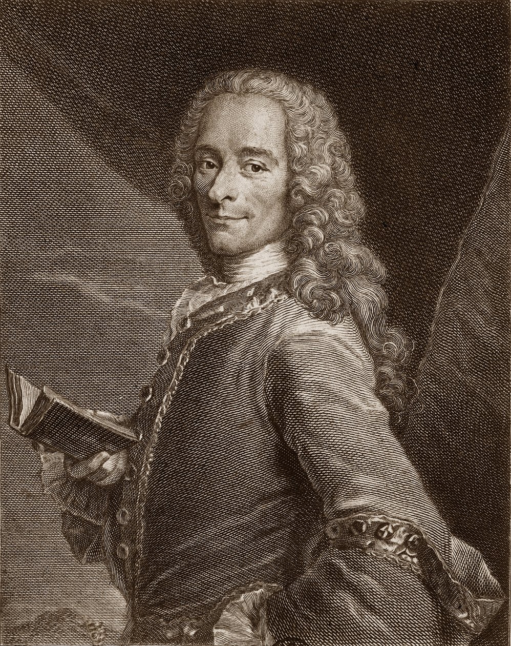 Porträt von Voltaire (1694-1778) von Unknown artist