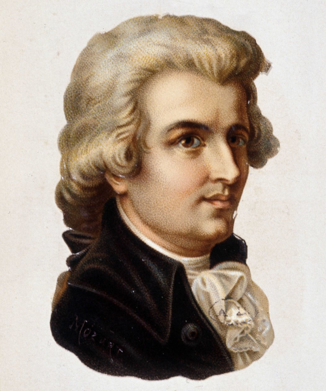 Porträt von Wolfgang Amadeus Mozart (1756-1791) von Unknown artist