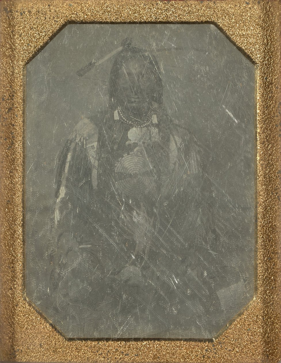 Porträt eines amerikanischen Indianers von Unknown artist