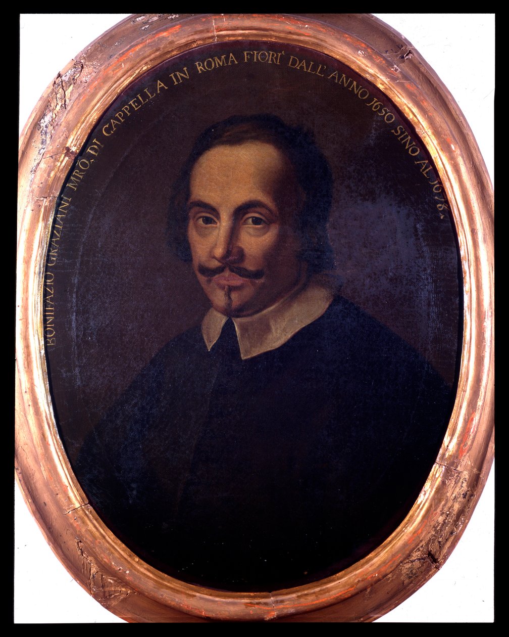 Porträt des italienischen Komponisten Bonifazio Graziani (1604/1605-1664). Anonymes Gemälde. 18. Jahrhundert. Bologna, Civico Museo Bibliografico von Unknown artist