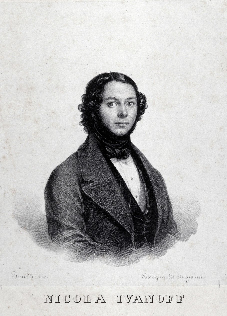 Porträt des russischen Sängers Nicola Ivanoff (Nikolaj Kuzmiv Ivanov, 1810-1880) von Unknown artist