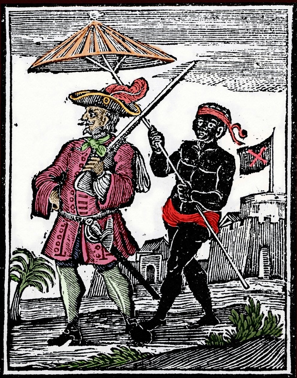 Porträt des Piraten Henry Every (Kupferstich) von Unknown artist