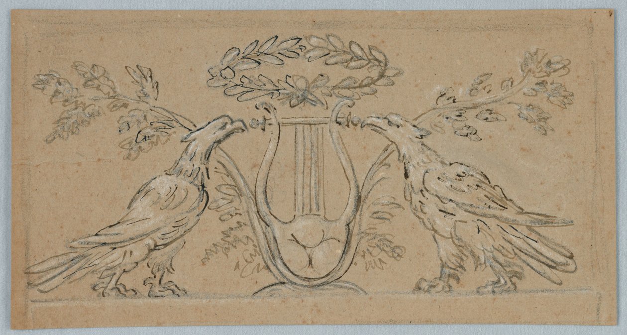 Entwurf für die Dekoration eines länglichen Panels von Unknown artist