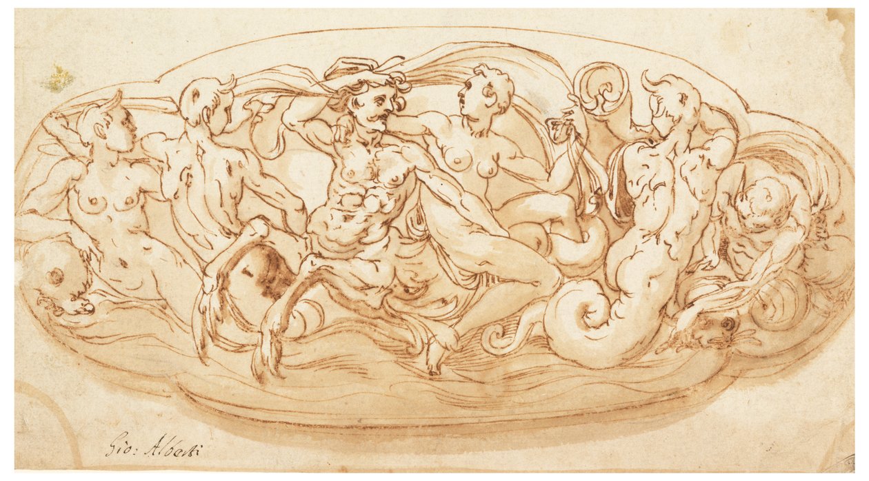 Entwurf für die Dekoration einer Silberplatte von Unknown artist