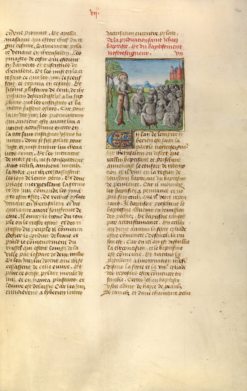 Johannes der Täufer predigt von Unknown artist