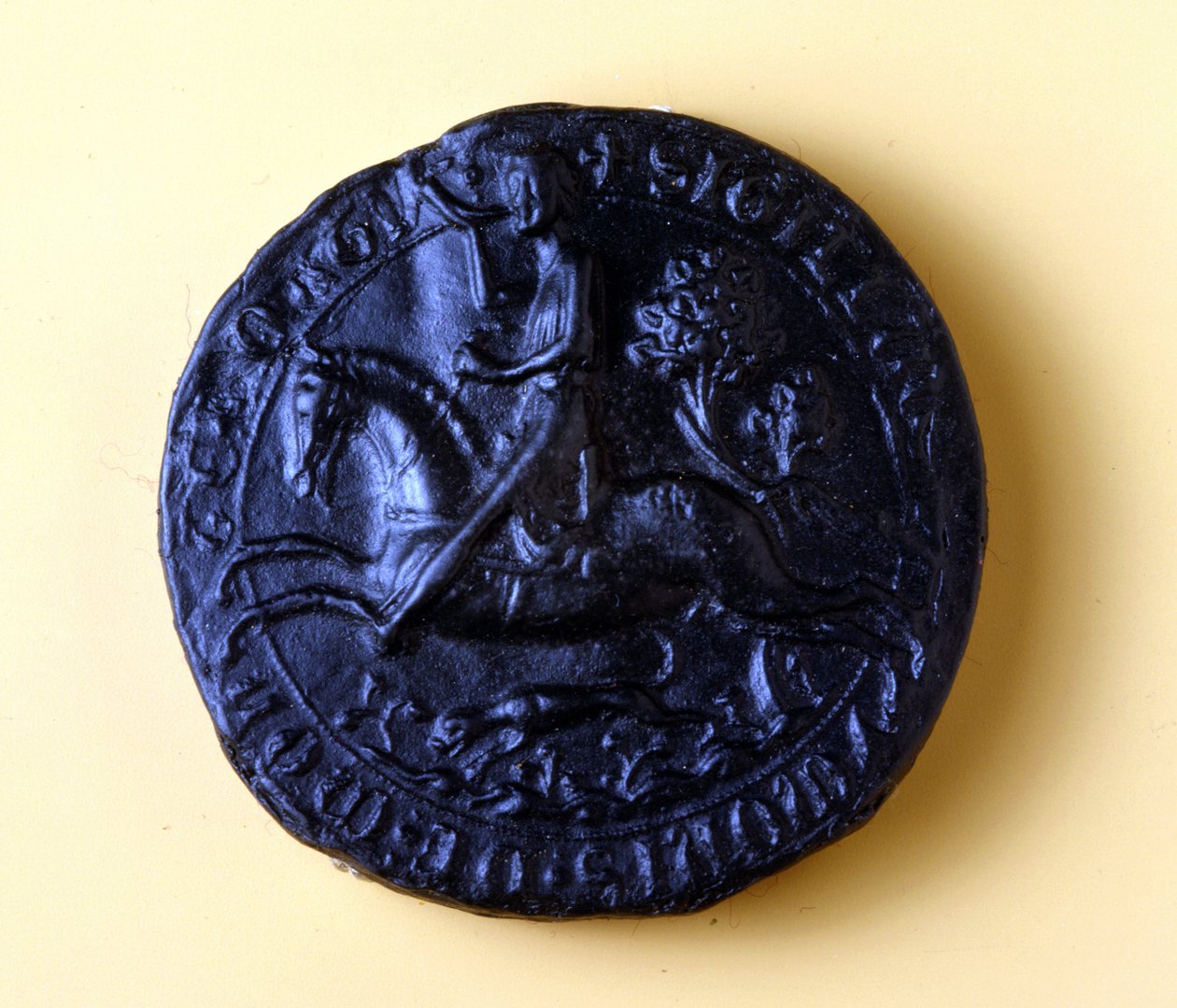 Siegel von Simon von Montfort IV (1150 - 1218), Teilnehmer des 5. Kreuzzugs 1202 und des Kreuzzugs gegen die Albigenser 1209 von Unknown artist