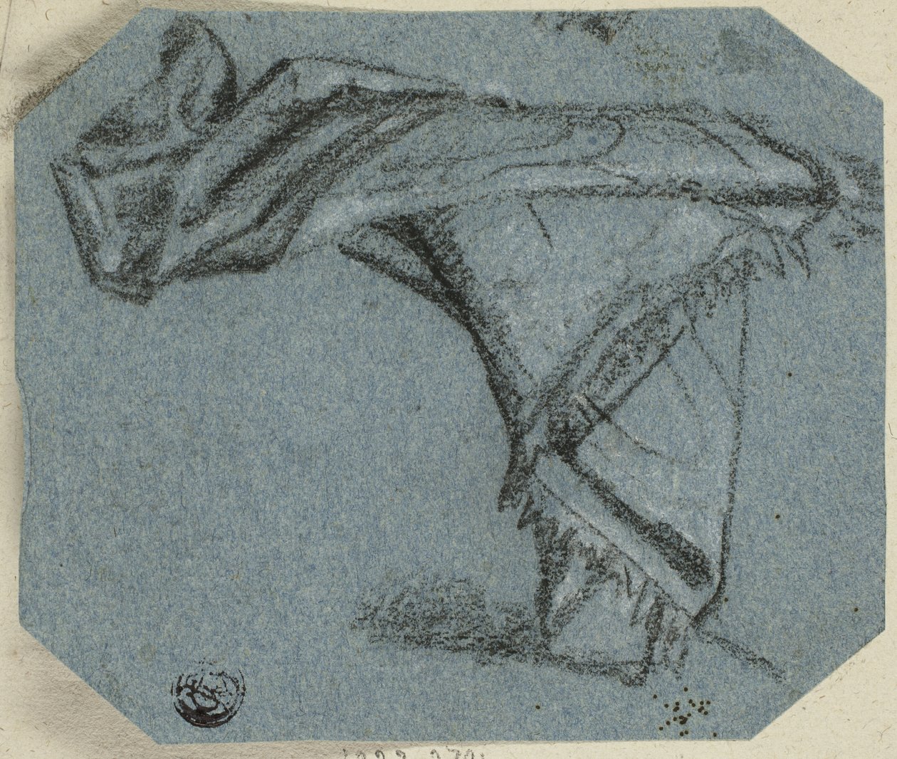 Schal in Falten von Unknown artist