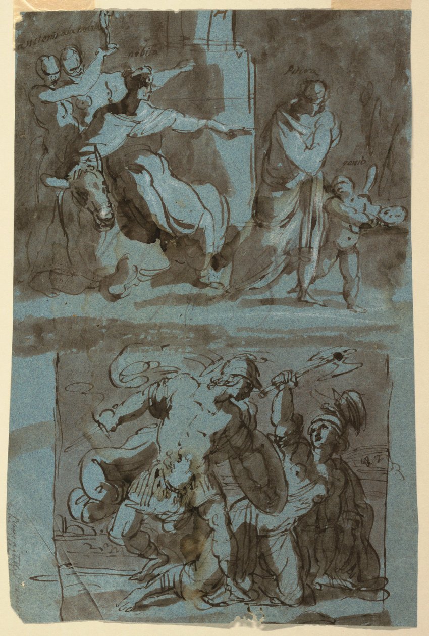 Skizzen für Gemälde von Unknown artist