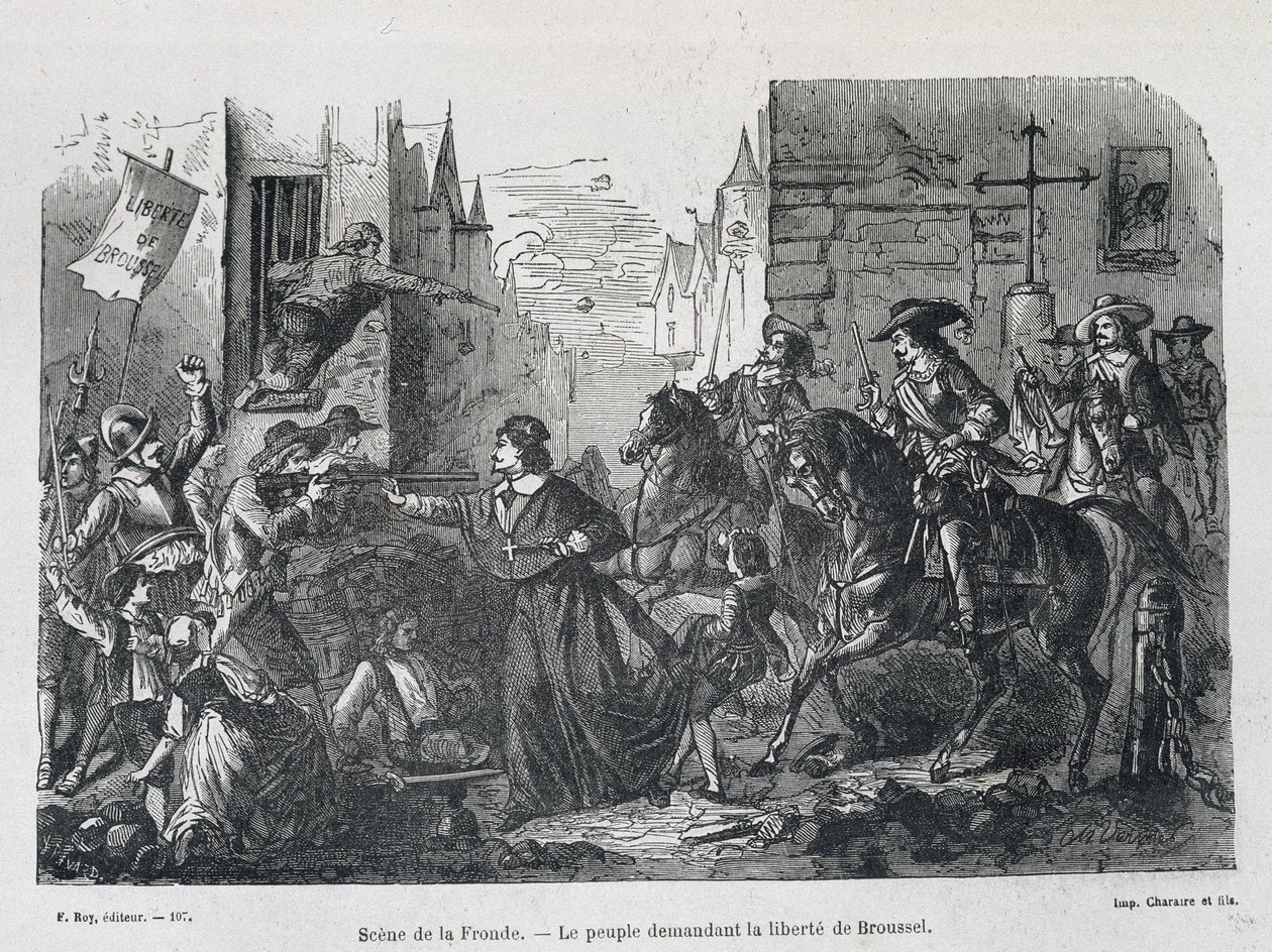 Schleudern-Szene - Das Volk fordert 1648 Brousel