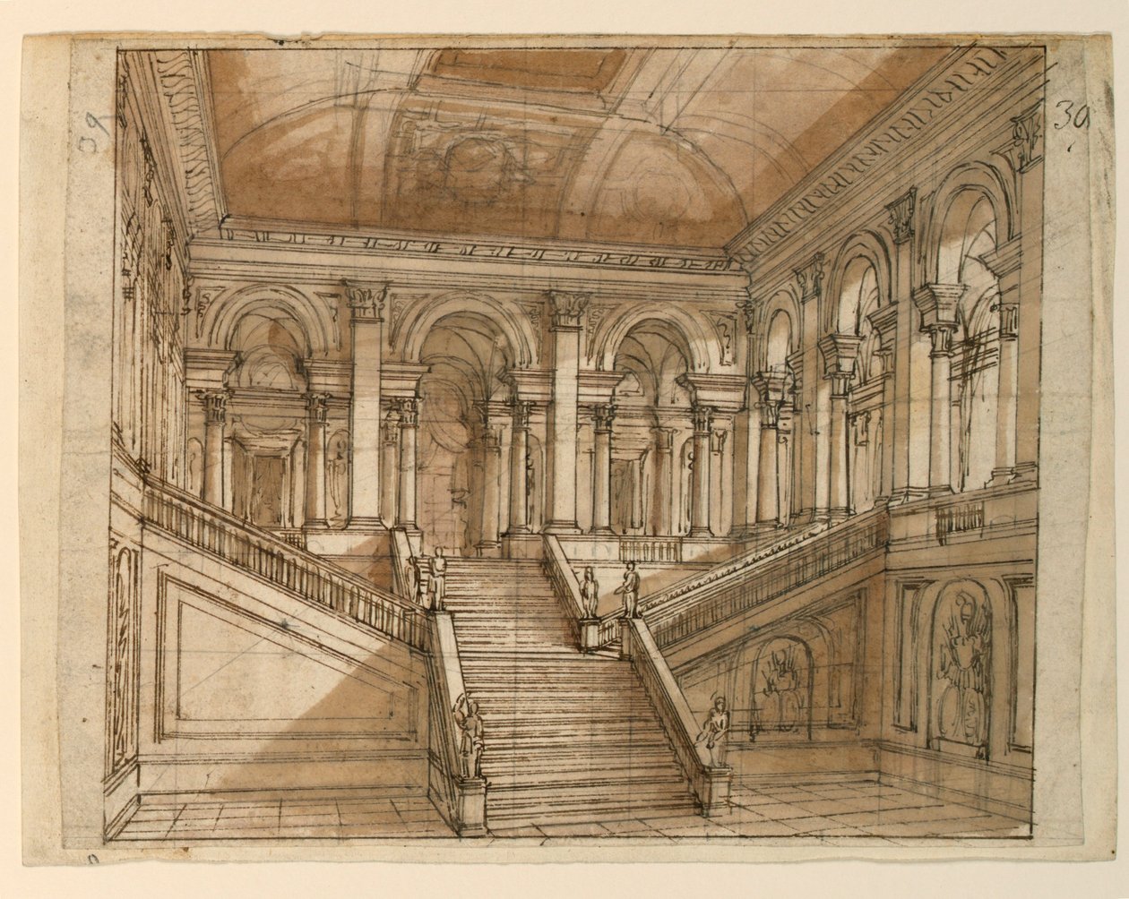 Bühnenbild, Palastinterieur von Unknown artist