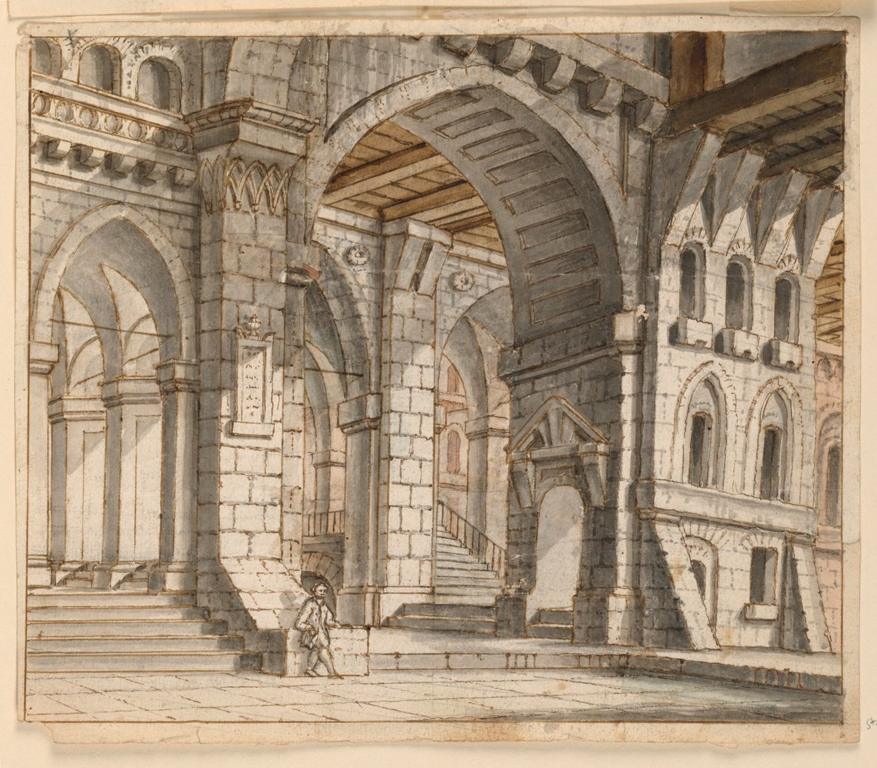 Bühnenbild, Palastinterieur von Unknown artist