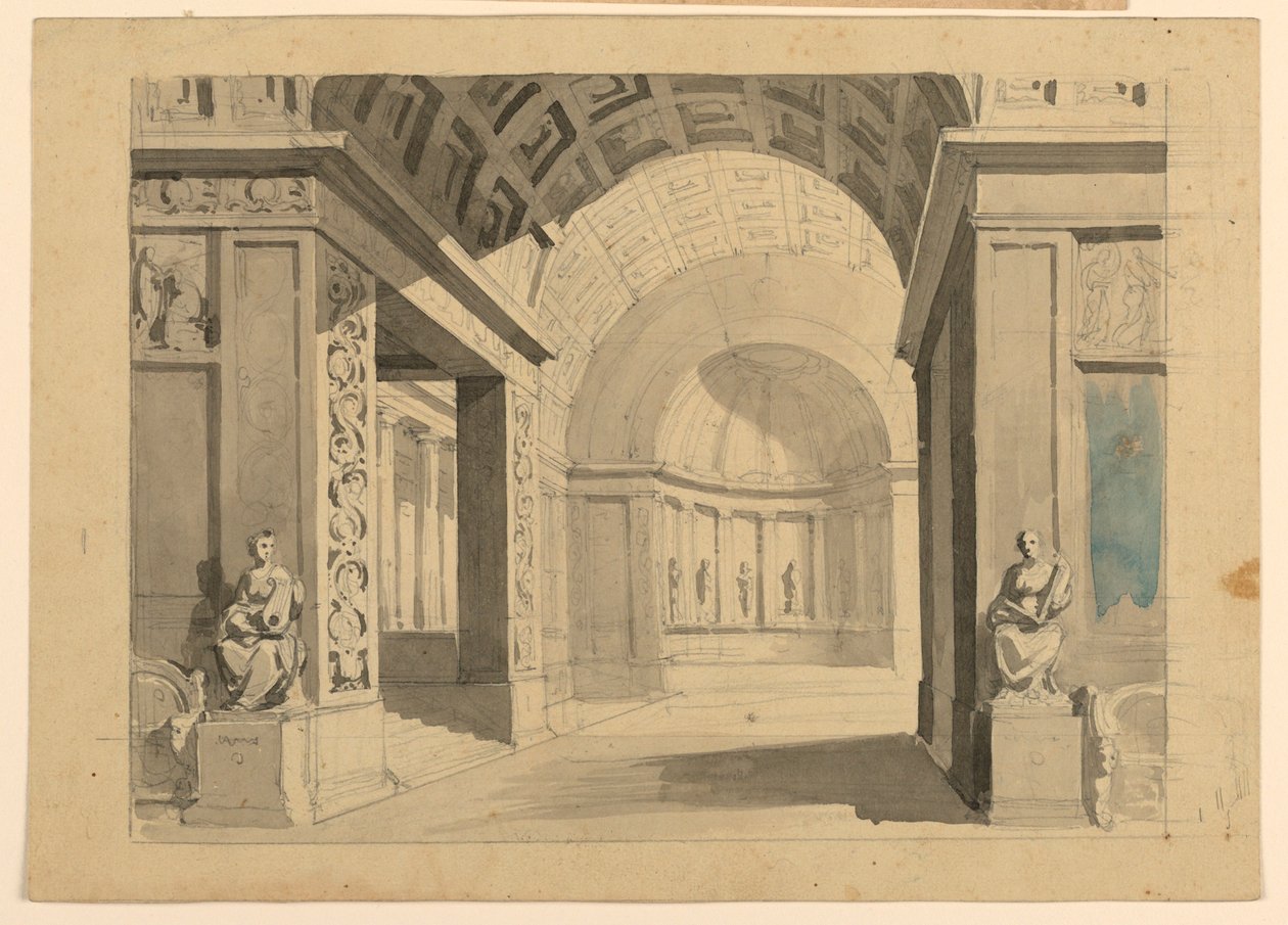 Bühnenbild, Palastinterieur von Unknown artist