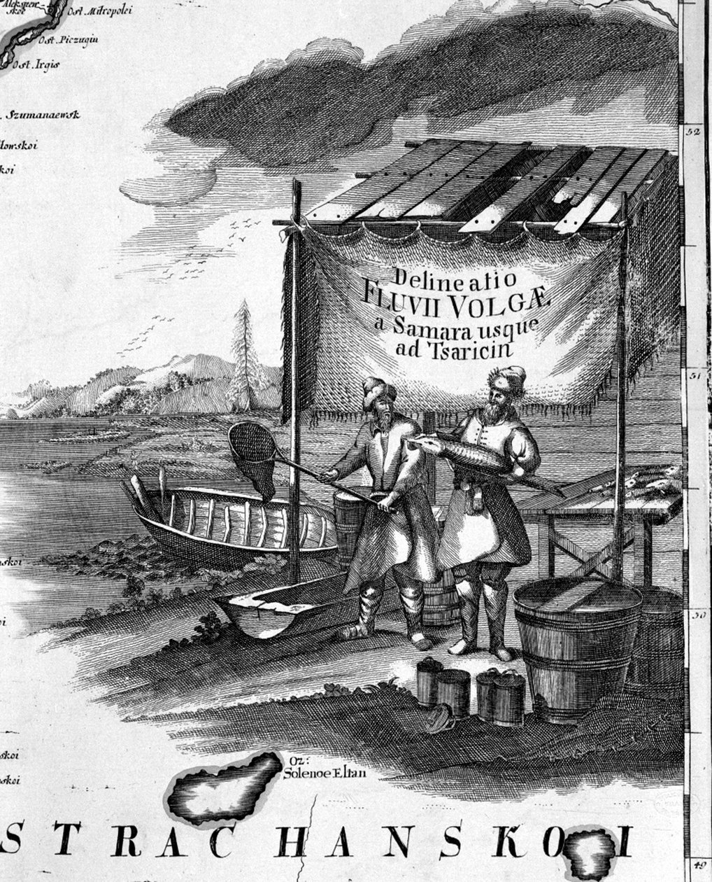 Störfischerei an der Wolga im 18. Jahrhundert von Unknown artist
