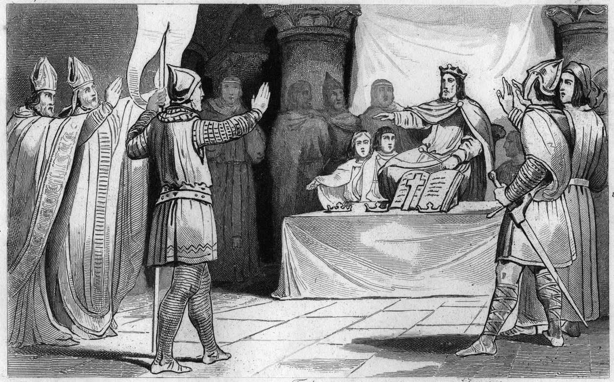Nachfolge von Ludwig dem Frommen, 816: der Kaiser des Westens von Unknown artist