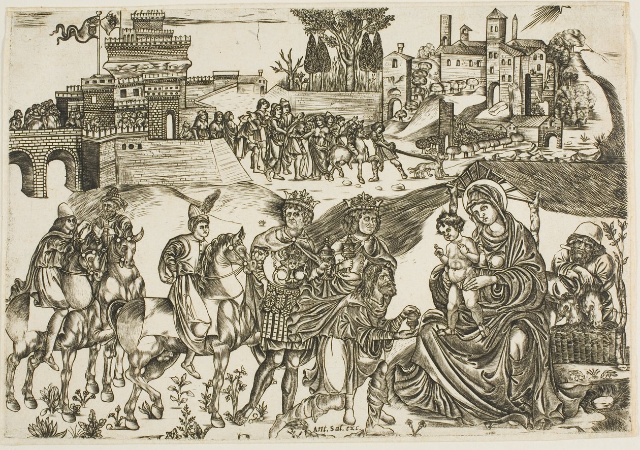 Die Anbetung der Könige von Unknown artist