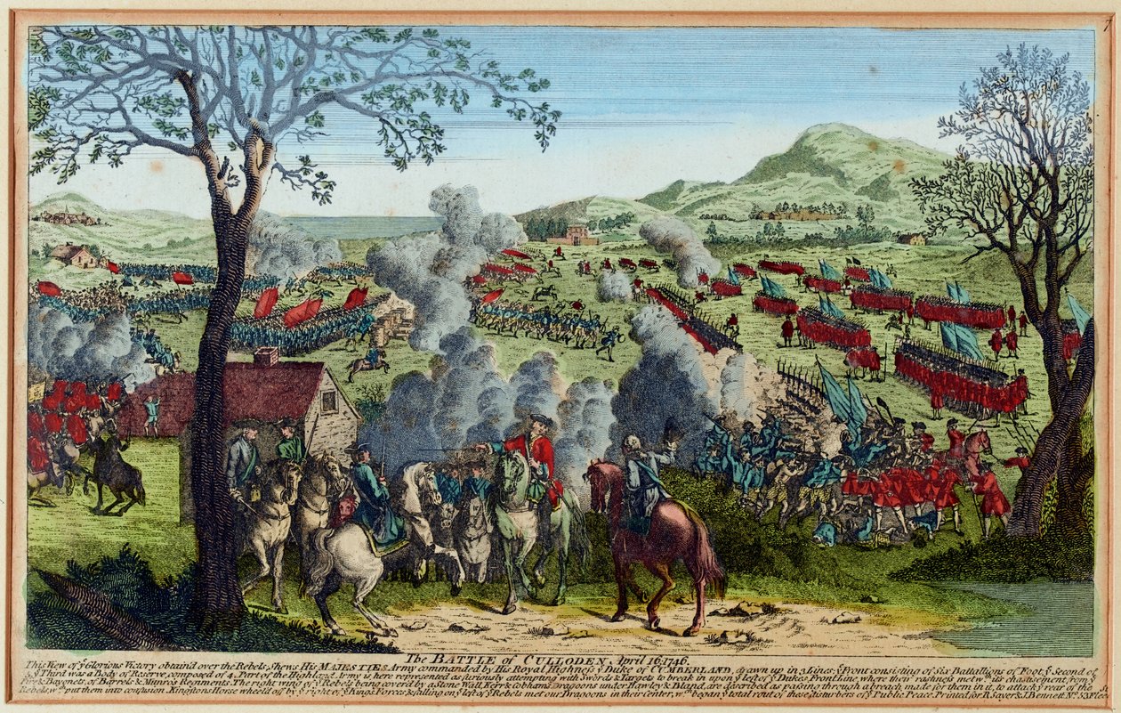 Die Schlacht von Culloden 16. April 1746 von Unknown artist