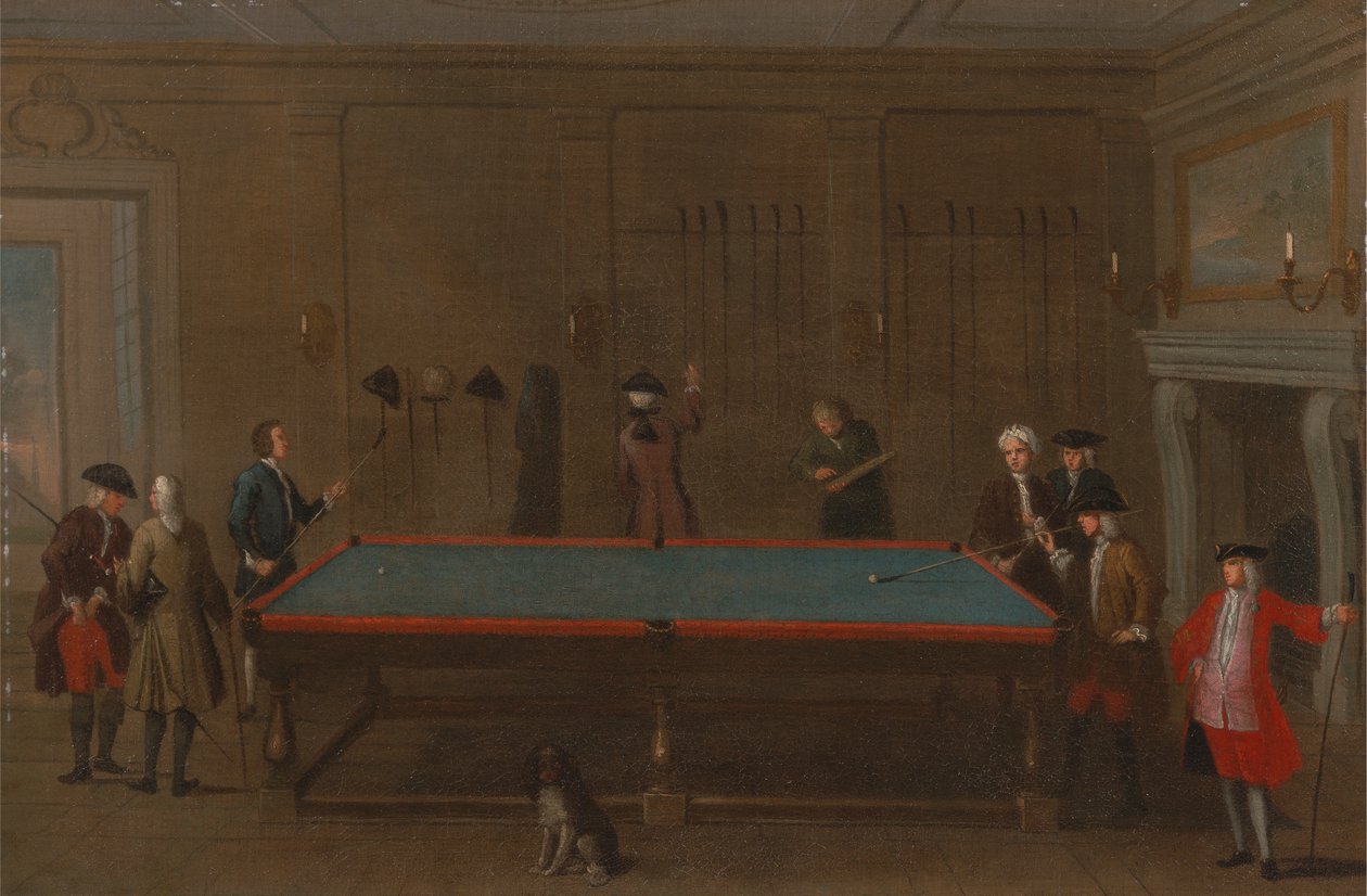 Das Billardzimmer von Unknown artist